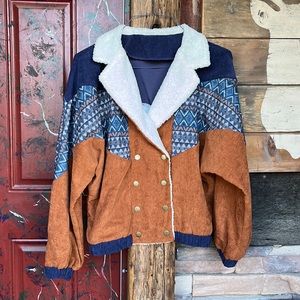 Vintage inspired western jacket size large juniors fit